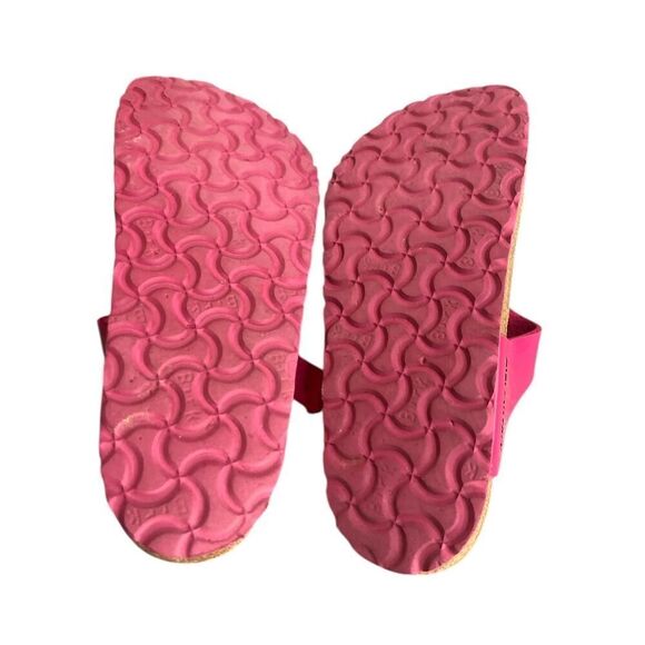 Birkenstock Sandals Womens 36 Gizeh Pink Patent Leather Thong Shoes 5 - 5 1/2 - Picture 4 of 4